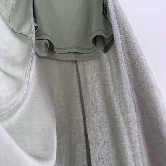 Saints & Secrets Green Formal Halter Long Dress Cowl Neckline Size Small - Picture 6 of 12